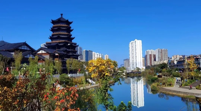 織金城市一角。