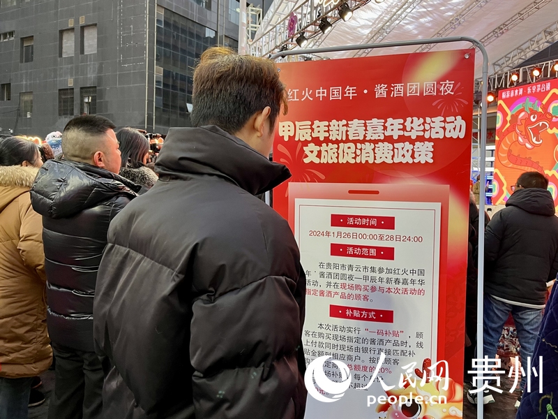 市民游客了解促消費政策。人民網 李麗萍攝