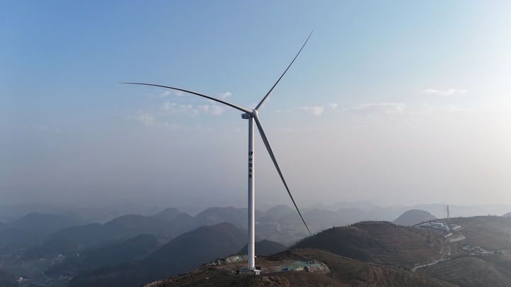 華電烏江首台風電機組成功並網。