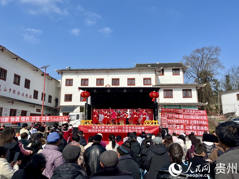 首场活动在大方县凤山乡店子村举行。人民网 李丽萍摄