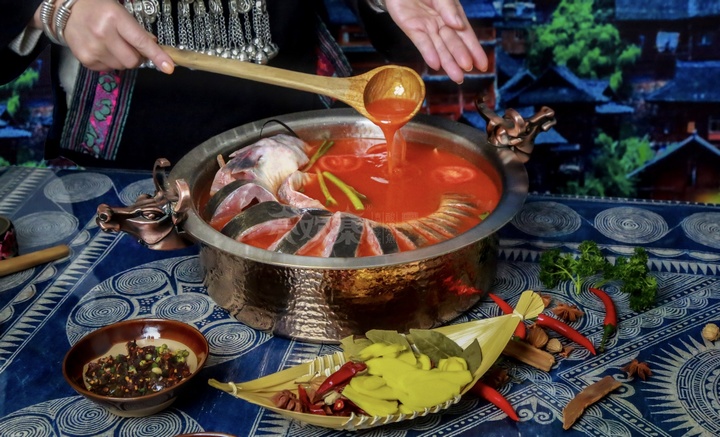 吴笃琴制作的酸汤鱼。贵州省农业农村厅