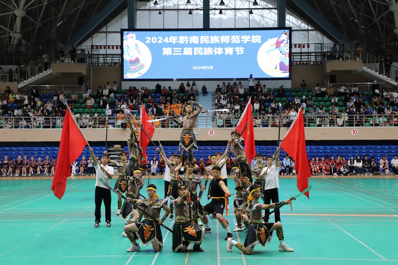开幕式民族武术表演。