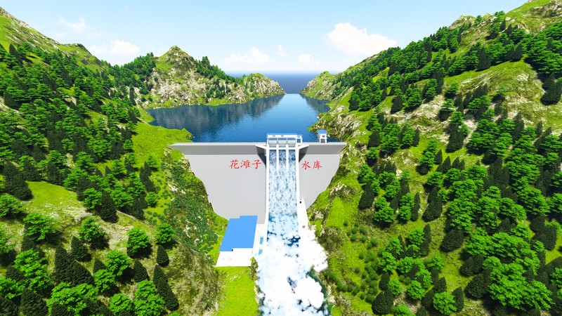 花滩子水库可研效果图之一。贵州省水利厅供图