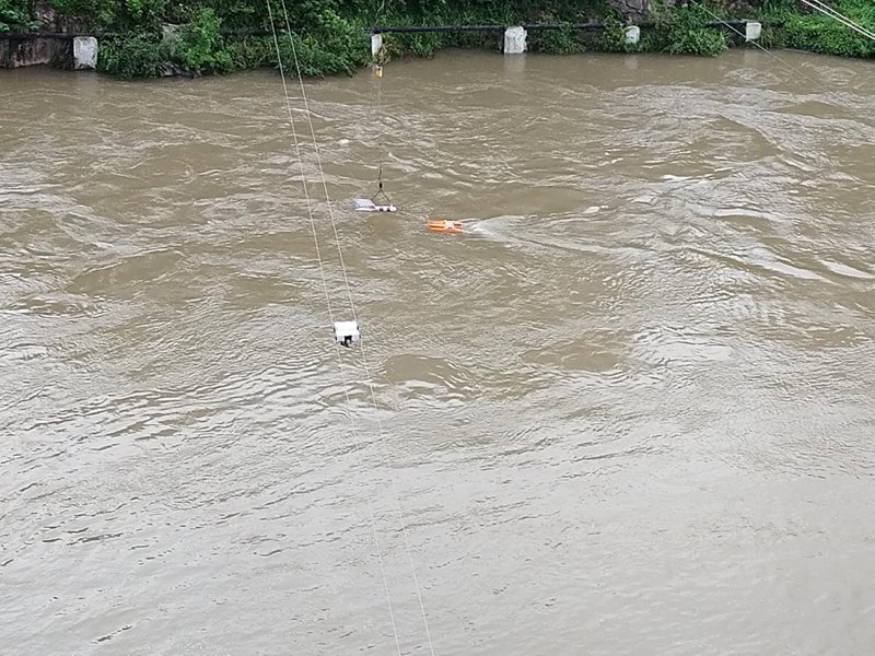 5、雙軌雷達測流。楊秀烈 攝