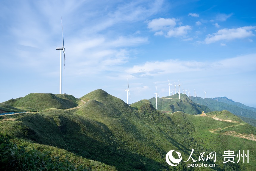 金沙縣玉簪花雲海景區。人民網記者 涂敏攝