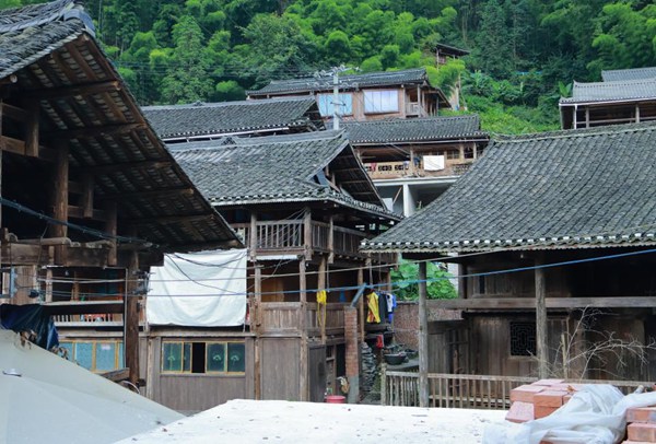 大利侗寨建筑立面图。李芸君供图
