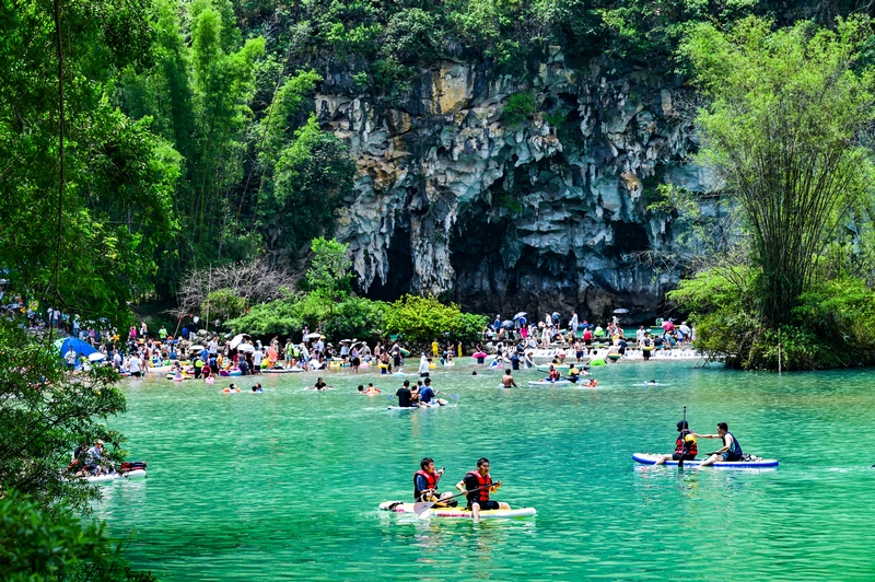 大小井風景名勝區暑期旅游熱度持續攀升