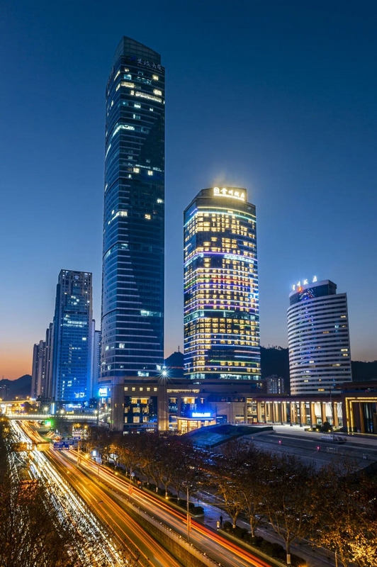 貴州飯店夜景。貴州飯店供圖