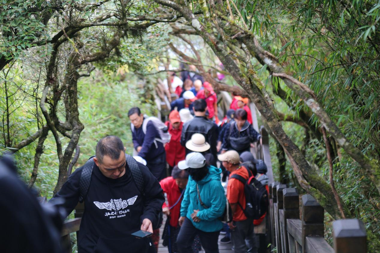 黔川鄂大型千人旅游专列第一站抵达梵净山。