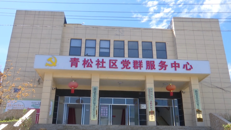 青松社区党群服务中心。