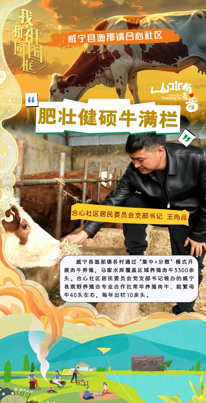 肥壮健硕牛满栏。