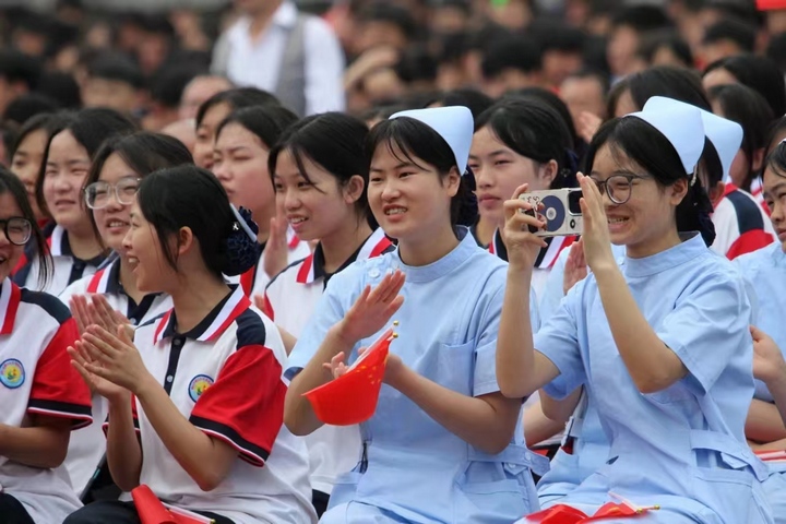 学生风采。