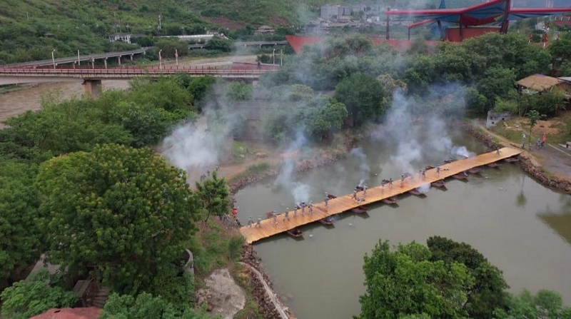 四渡赤水实景体验园。（习水融媒供图）