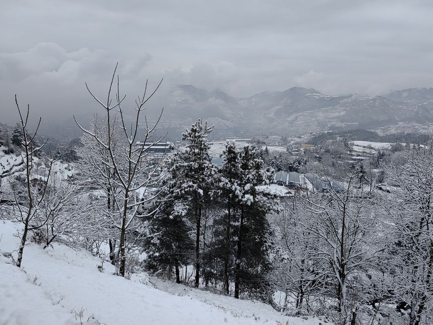 1月8日，赫章县迎来2025年第一场雪。王永胜摄