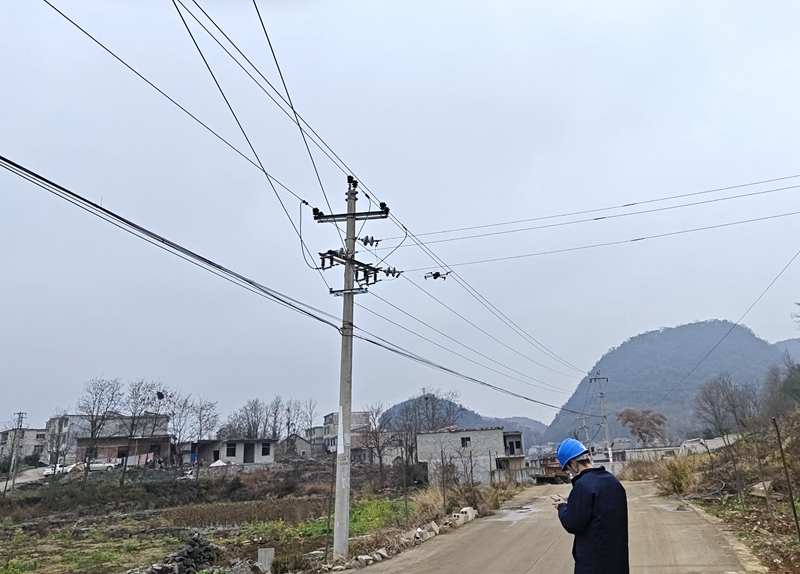 利用无人机巡视供电线路。