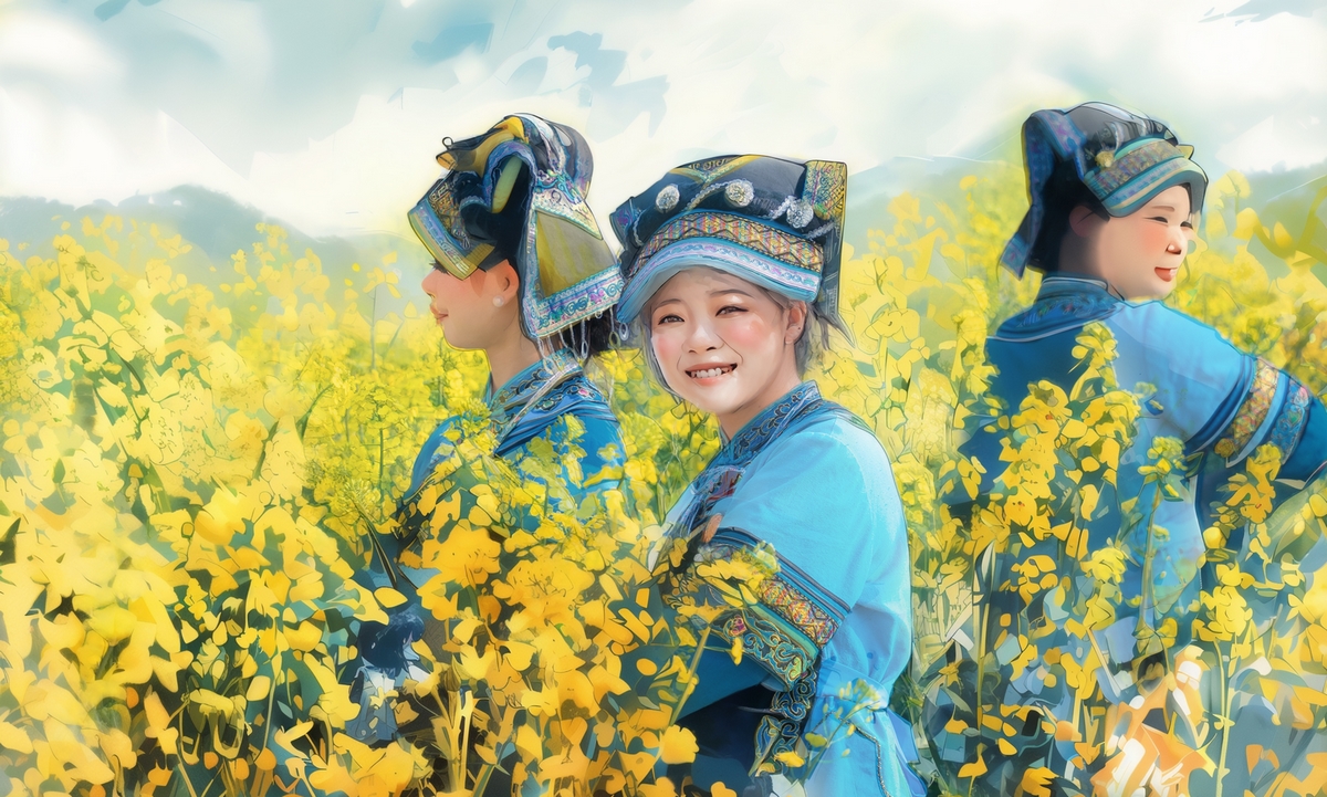 油菜花田