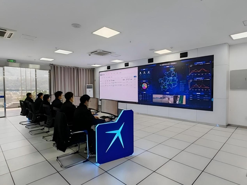 烏江全線多梯級通航建筑物聯合調度中心。