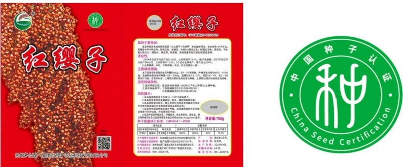 “红缨子”高粱品种成功通过全国首批种子认证。