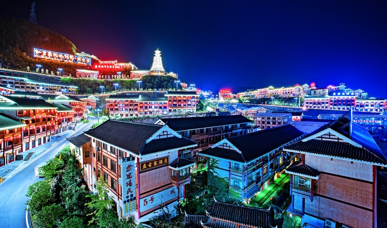 风情园夜景
