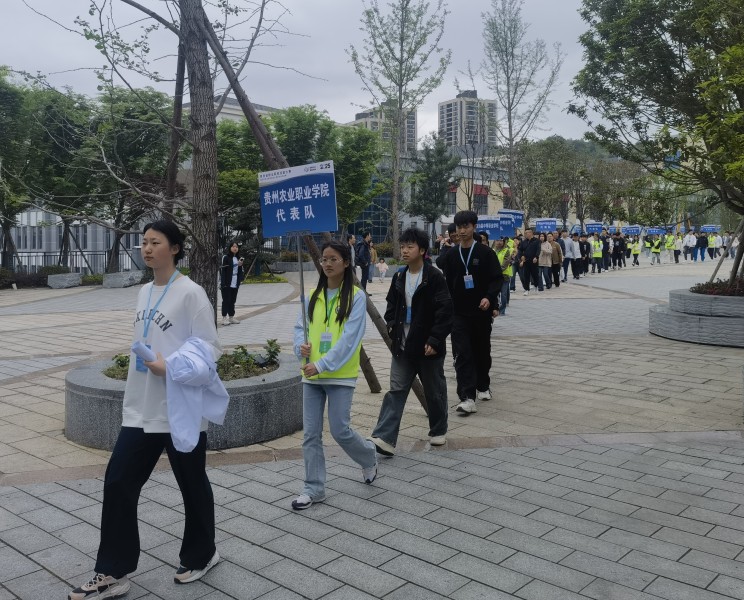 参赛队伍入场。