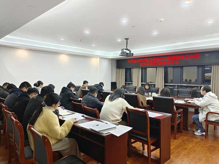 独山县委办公室青年理论学习小组交流会。