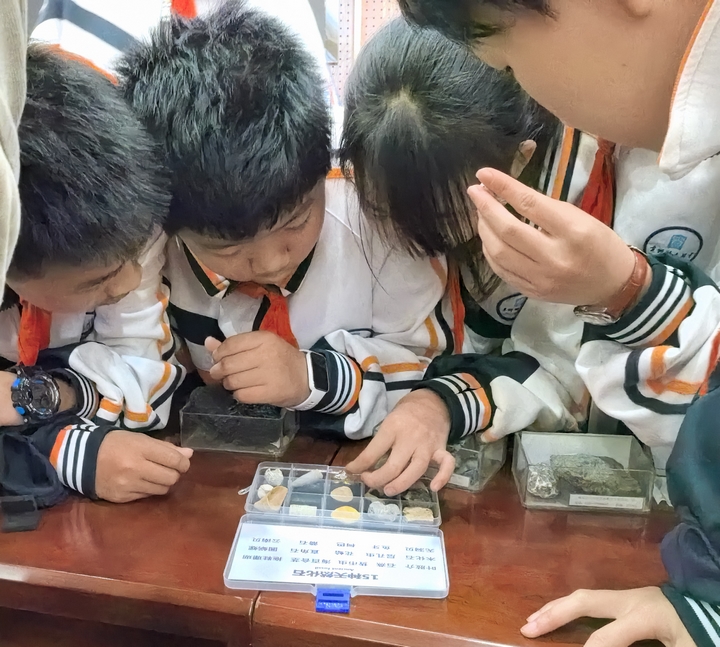 4 学生在观察化石。.jpg