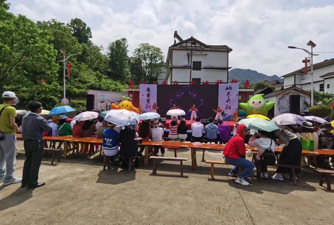 图为：“爽爽贵阳·硒养开阳·康养南江”避暑开幕式。