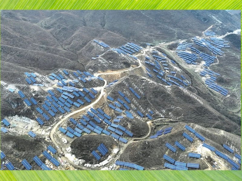貴州水城比德10萬千瓦農業光伏電站項目。水電九局供圖