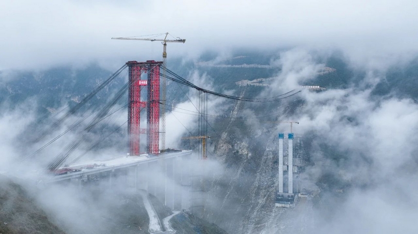 古牛河特大桥全景。