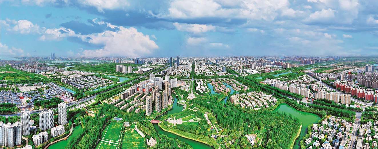 塞上湖城，大美银川。银川市委宣传部供图