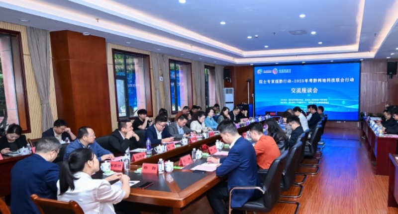 座谈会上积极交流。