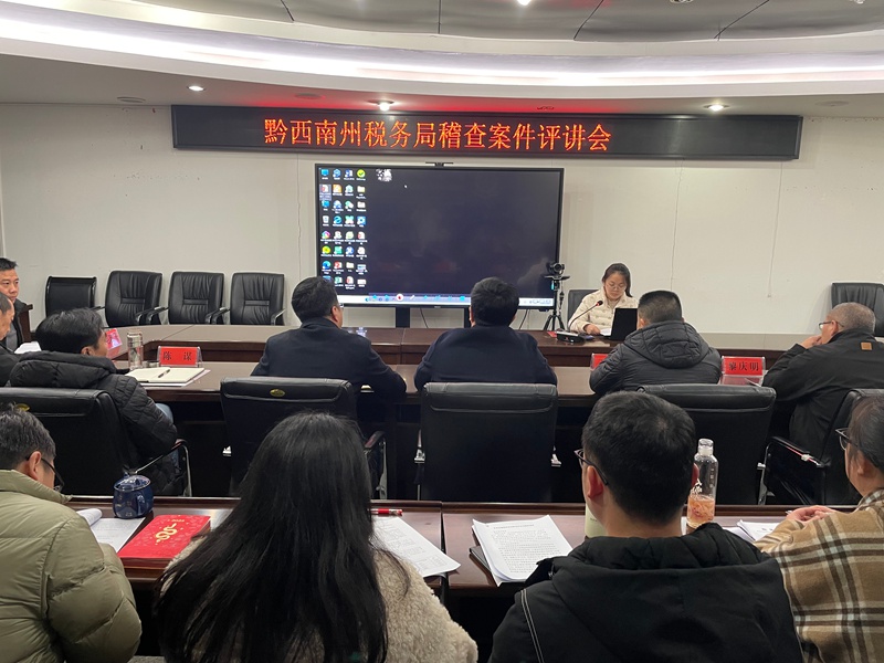 稽查案例講評會上，青年干部輪流分享查辦案件的思路、方法和成效。陳璐攝