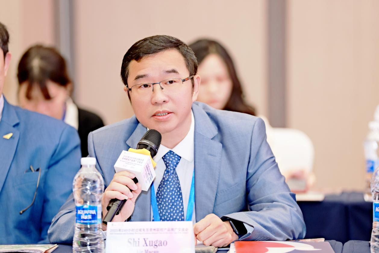 澳门航空股份有限公司销售部总经理石旭杲。