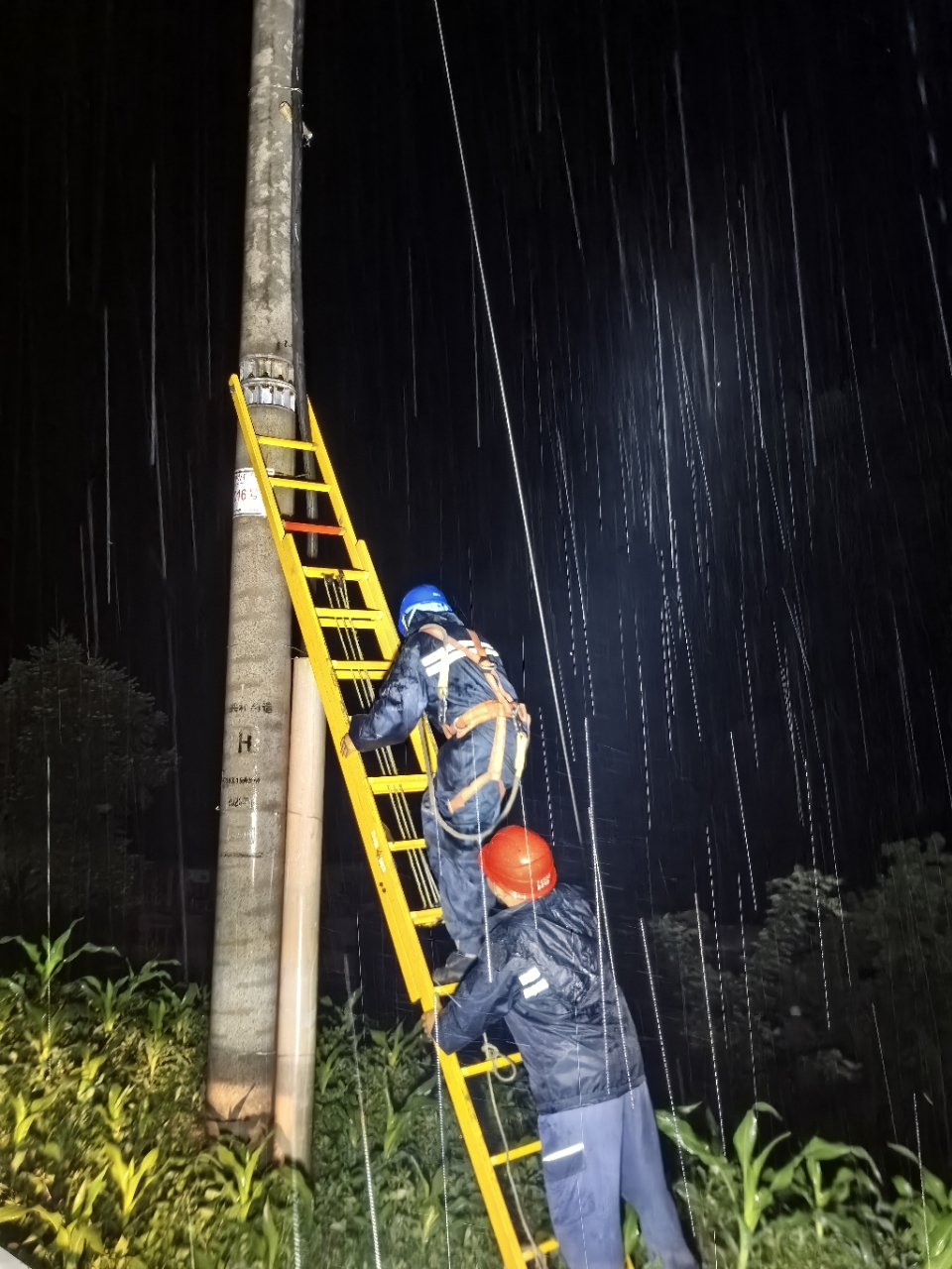 望谟供电局：风雨坚守保供电。