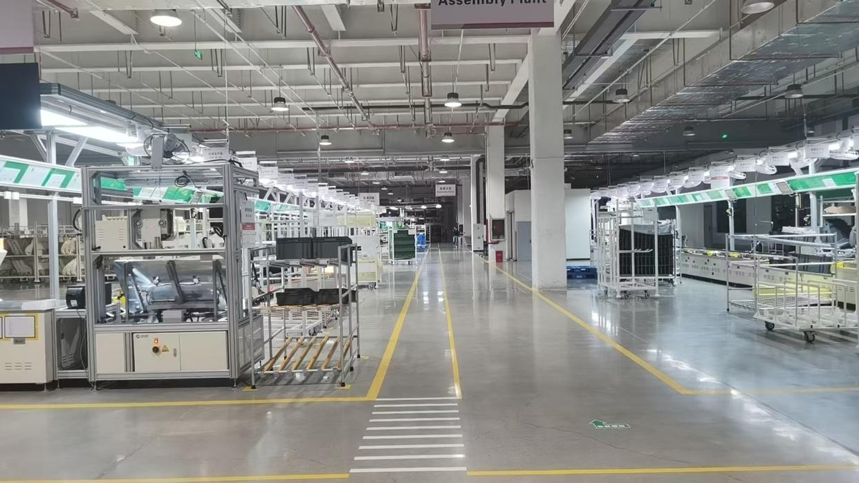 貴陽雙英汽車座椅有限公司廠房內部。