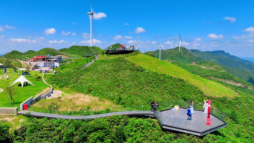 玉簪花雲海景區一隅。李杰攝