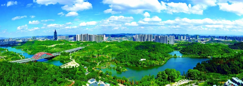 贵阳观山湖公园赛场外景。