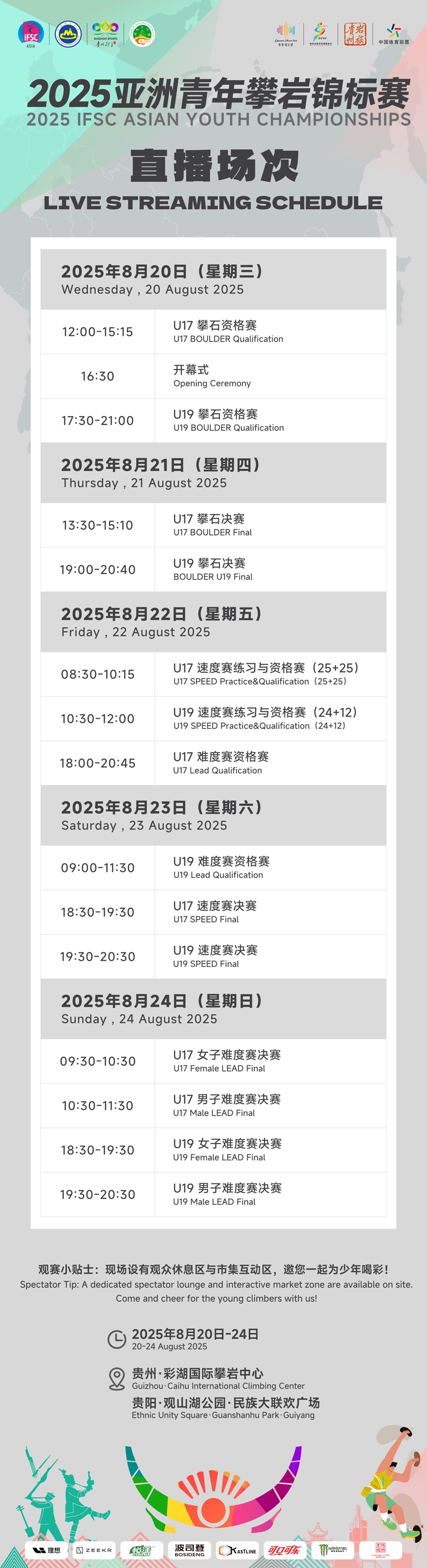 赛程一览图。