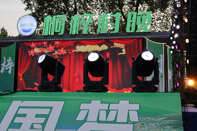 东西部协作购买的舞台灯。