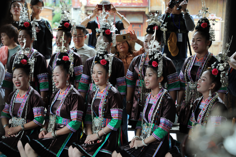 歌队比赛现场。中共黎平县委宣传部供