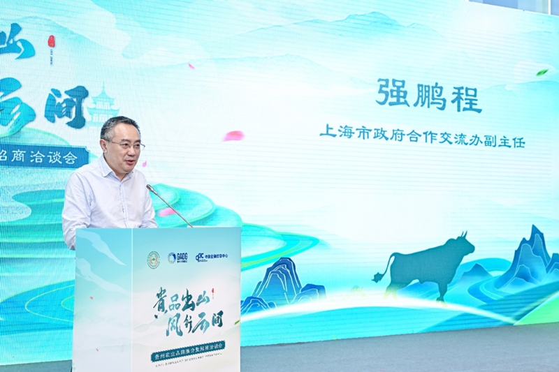 上海市政府合作交流办公室副主任强鹏程致辞。.jpg