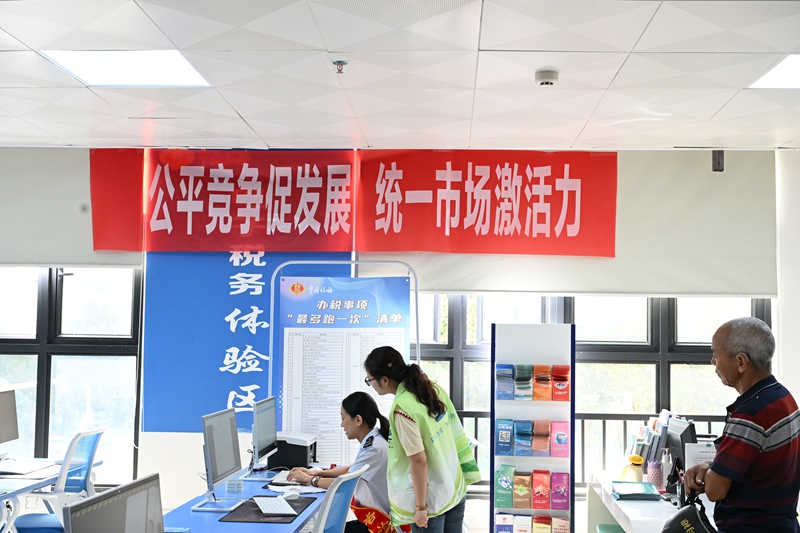 龙里县税务局在办税区张贴“公平竞争促发展 统一市场激活力”横幅.JPG
