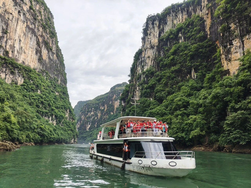 圖為花江大峽谷景區一角。