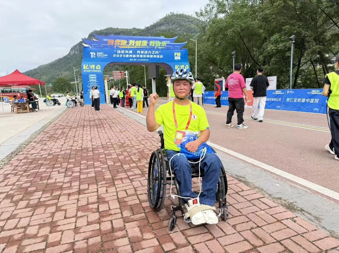 男子組第一名李敏。