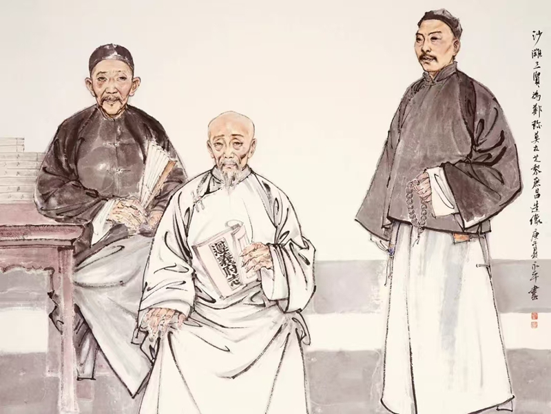 沙灘三杰：從左到右分別為鄭珍、莫友芝、黎庶昌。.jpg
