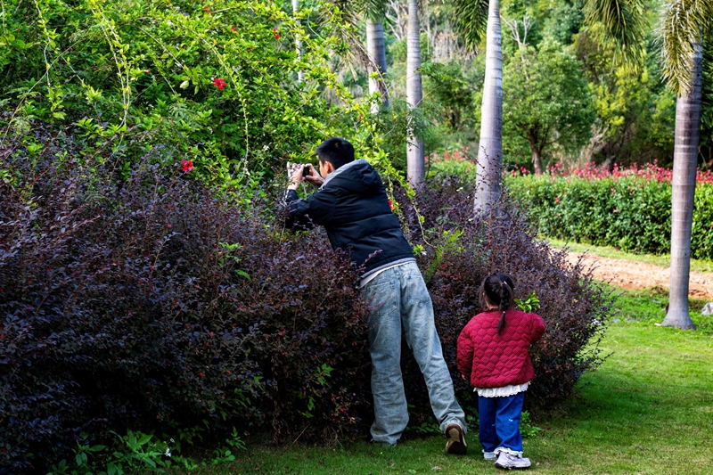 市民乐享惬意时光。