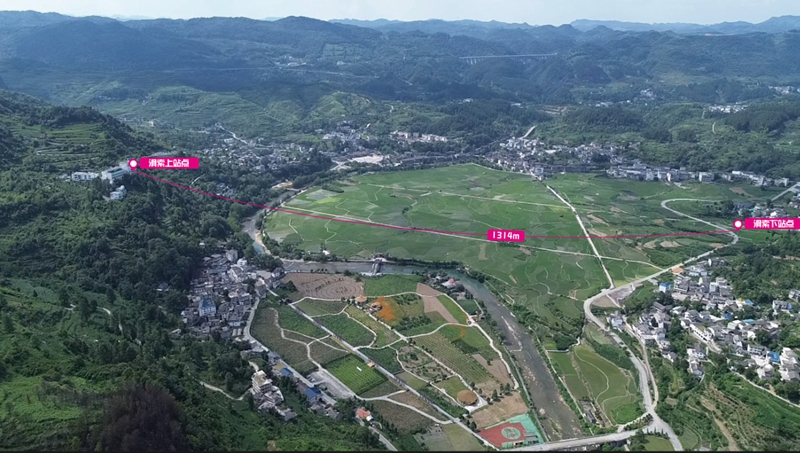 图为：滑索路线图