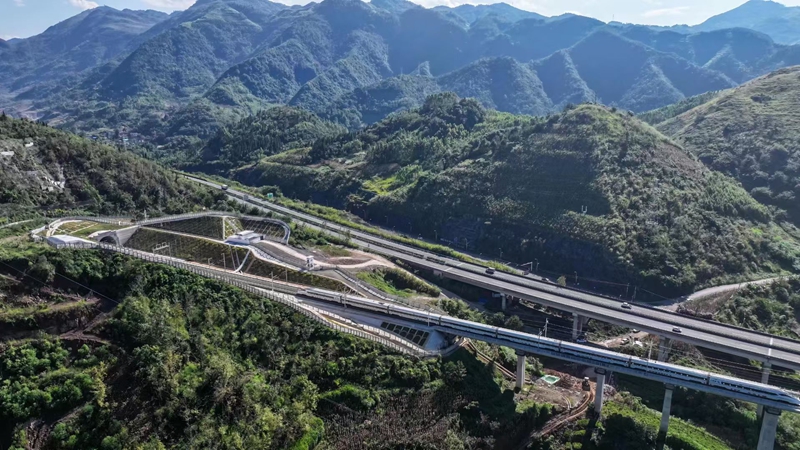 3 、已建成的盘兴高铁一角。贵州铁路投资集团有限公司供图..jpg