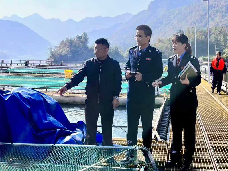 税务干部实地走访