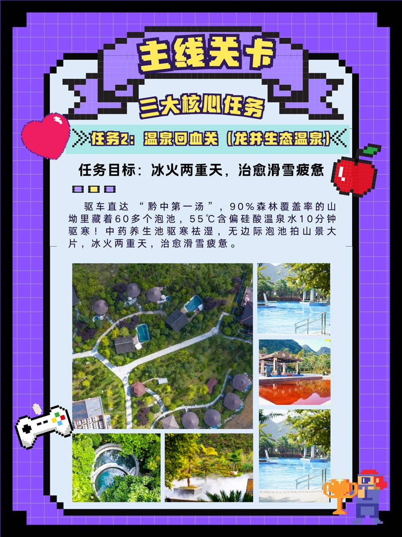 任務 2：溫泉回血關（龍井生態溫泉）